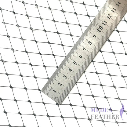 Black 25cm Wide Bridal Veiling - 1m