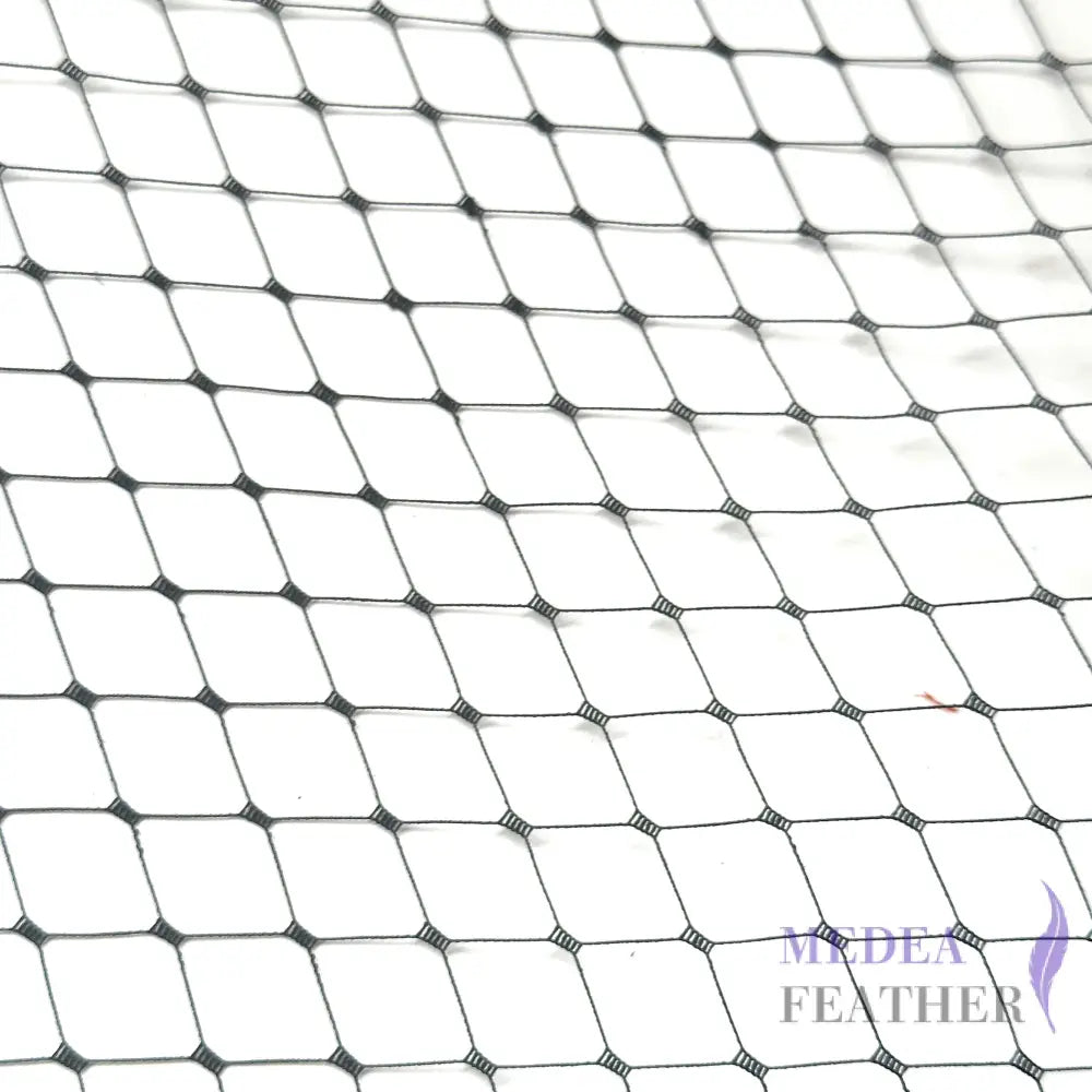 Black 25cm Wide Bridal Veiling - 1m