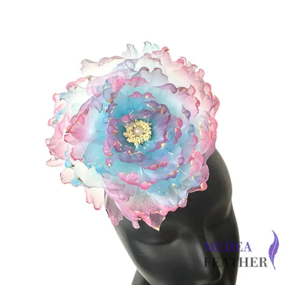 Tanghua Handmade Organza Flowers |Gradient Peony Blue & Purple
