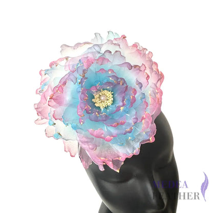 Tanghua Handmade Organza Flowers |Gradient Peony Blue & Purple