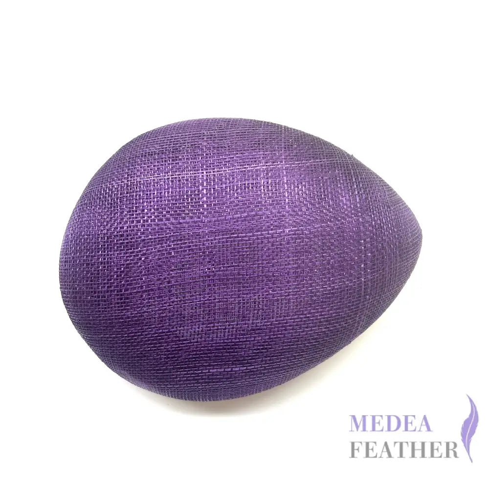 Teardrop Sinamay Hat Base FB143 - #083 Dark Purple