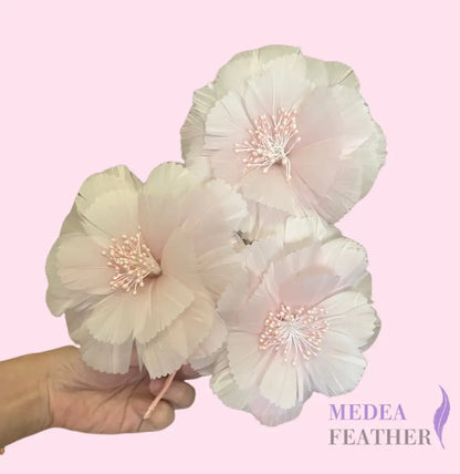 Three Feather Flower Round Edge Flower Mount DS26081203 - #50 light pink