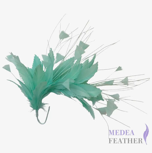Triangle Tipped Feather Mount FM074 - #76aqua