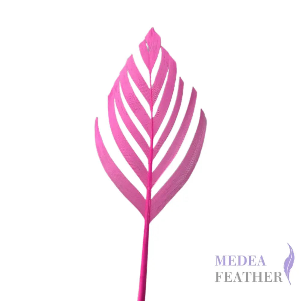 Trimmed Leaf Vein Shape Goose Feather-Pack of 20 SFGOOSE05 - #52 neon pink