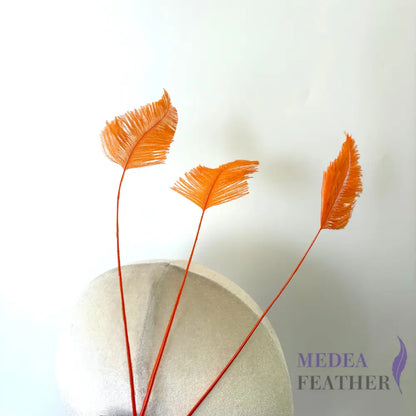 Trimmed Ostrich Feather-Pack of 3