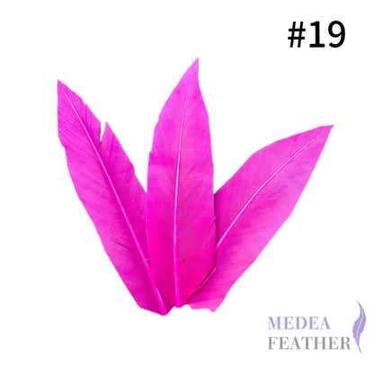 Trimmed Oval-shaped Goose Feather-Pack of 20 SFGOOSE07 - #19 Festival Fuchsia
