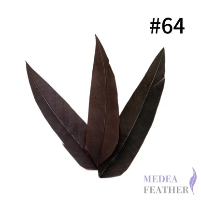 Trimmed Oval-shaped Goose Feather-Pack of 20 SFGOOSE07 - #64 choco