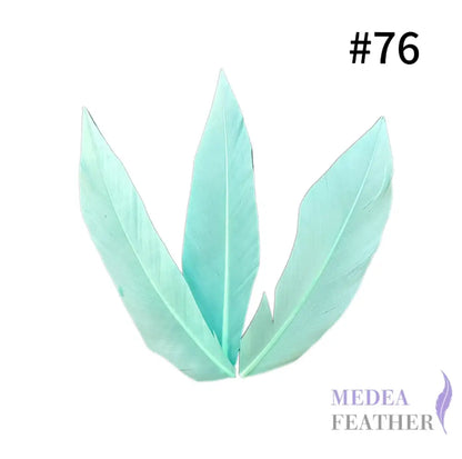 Trimmed Oval-shaped Goose Feather-Pack of 20 SFGOOSE07 - #76 Aqua