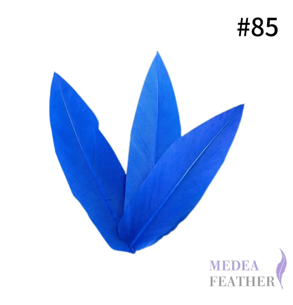 Trimmed Oval-shaped Goose Feather-Pack of 20 SFGOOSE07 - #85 magnetic blue