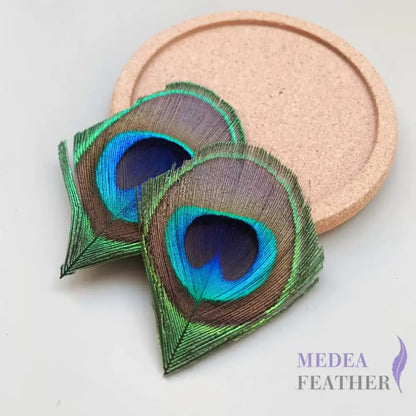 Trimmed Peacock Eye Feather-Pack of 10