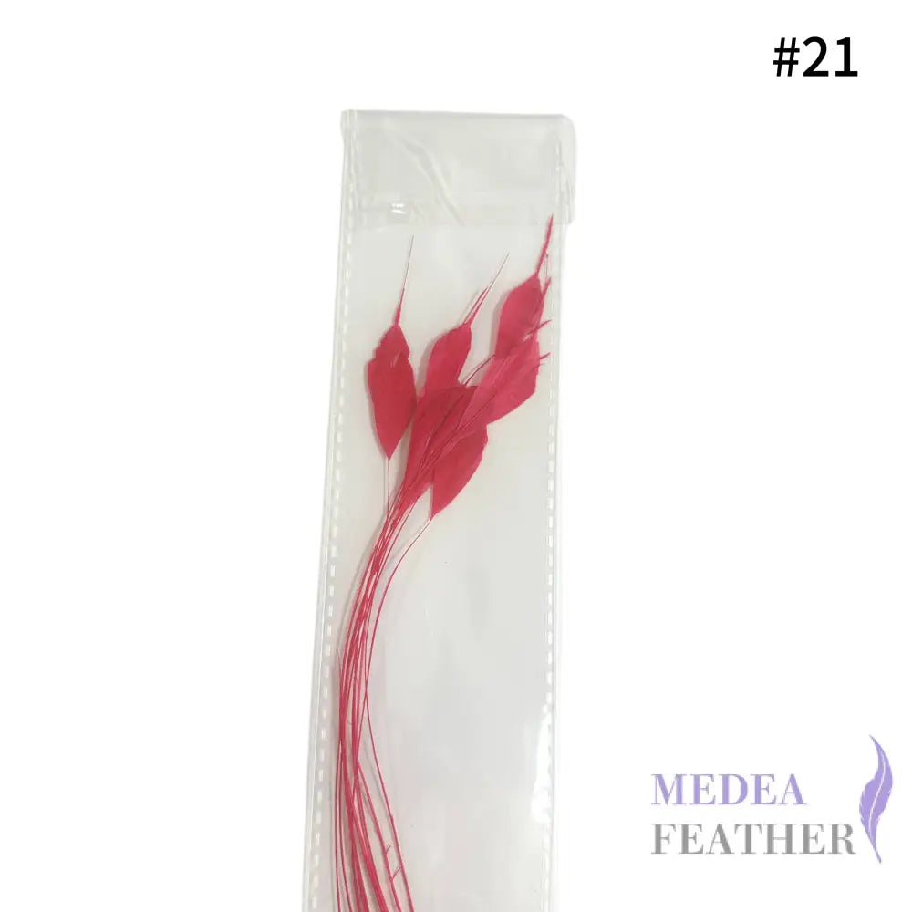 Trimmed Tips Coque Feather-Pack of 10 SFROOSTER09 - #21 Raspberry