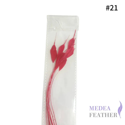 Trimmed Tips Coque Feather-Pack of 10 SFROOSTER09 - #21 Raspberry