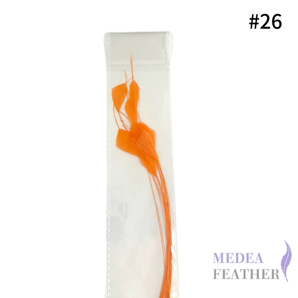 Trimmed Tips Coque Feather-Pack of 10 SFROOSTER09 - #26 orange