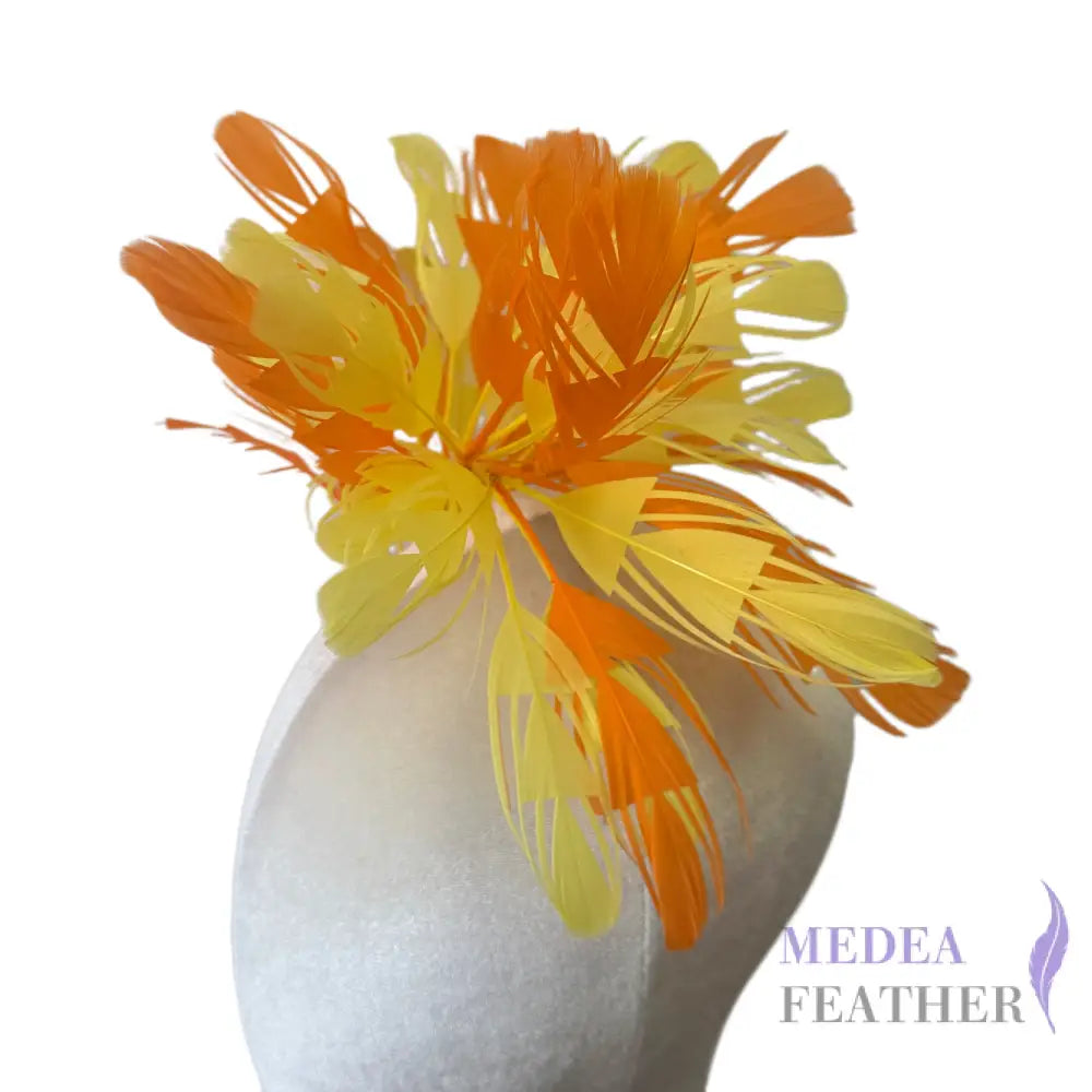 Trimmed Triangle Goose Feather Mount DS26082602 - Custom - Please add text below
