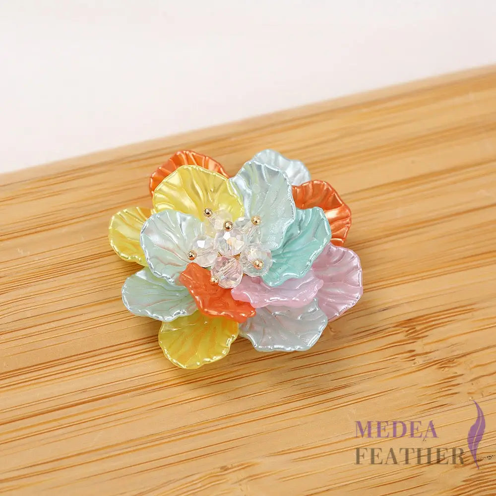 Two-colour Bead Flower BF10 Rainbow