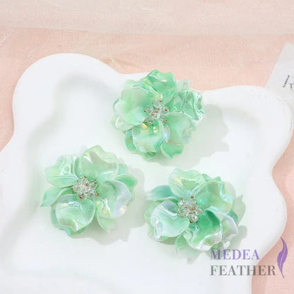 Two-colour Bead Flower BF11 Green