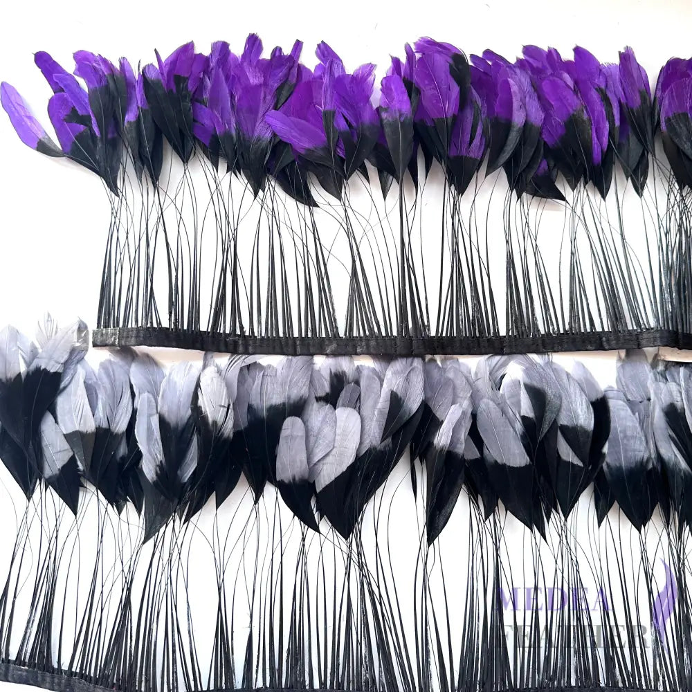 Two colour Coque Feather Trim