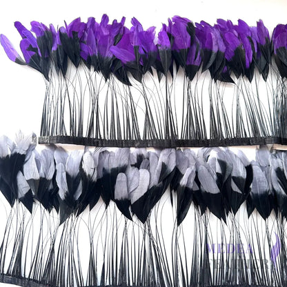 Two colour Coque Feather Trim