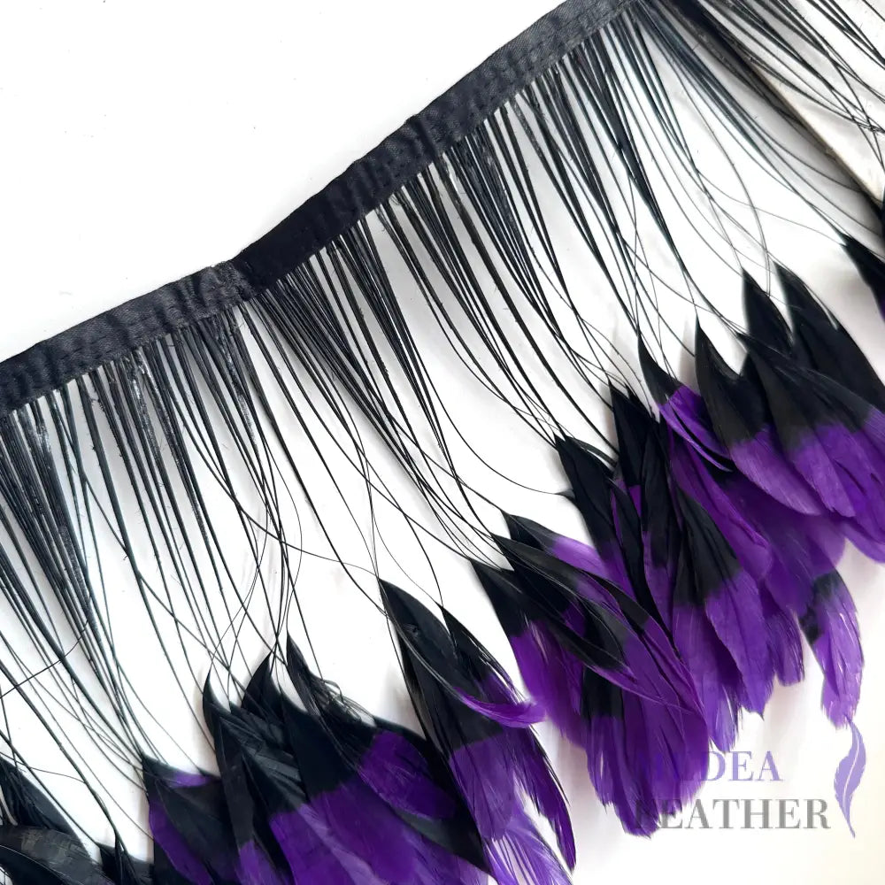 Two colour Coque Feather Trim
