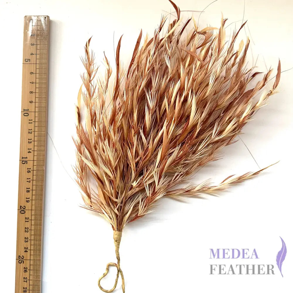 Two-colour Goose Biot Feather Flower Mount