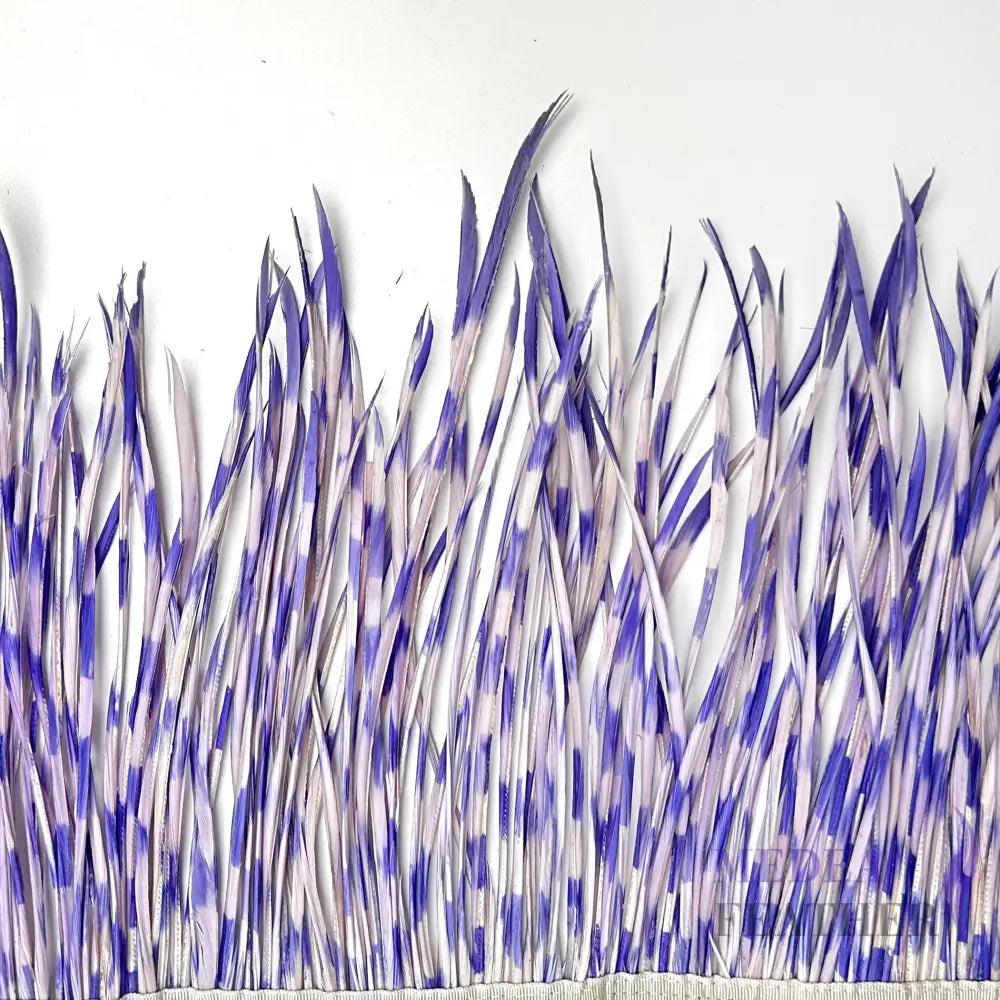 Two Colour Goose Biot Feather Fringe 1 Meter