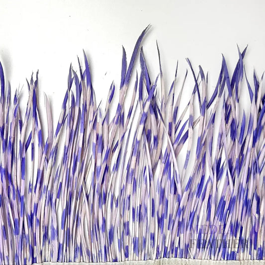 Two Colour Goose Biot Feather Fringe 1 Meter