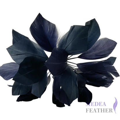 Two-colour Goose Feather Mount DS2505 - #65navy & #100 light navy