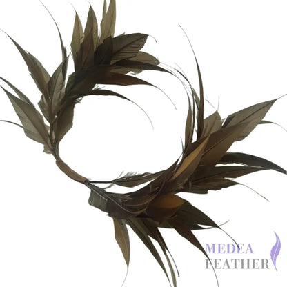 Two End Goose Feather Mount DS25050G - #98 olivenite