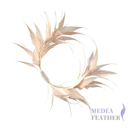 Two End Goose Feather Mount Apricot