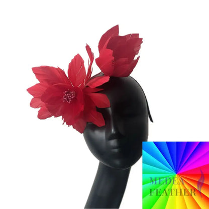 Two Goose Feather Flowers Set DS20250920 Custom - one colour for one flower set