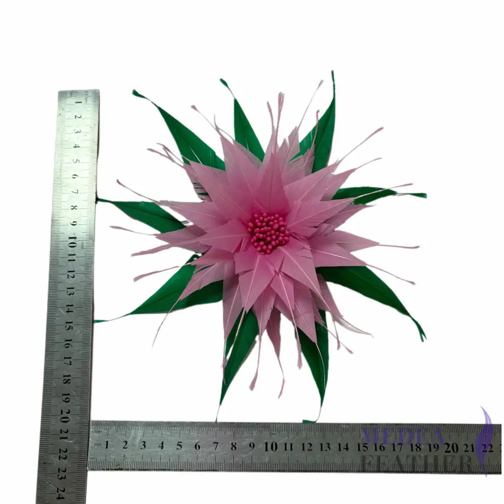 Two layers Goose Feather Flower DS26100903 - Custom - Please add text below