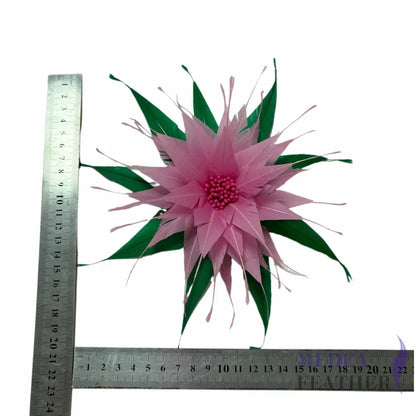 Two layers Goose Feather Flower DS26100903 - Custom - Please add text below