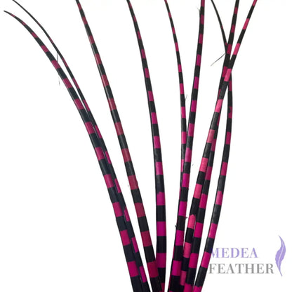 Two Tone Ostrich Feather Quill SFOSTRICH02 - #20 barbie pink + black base