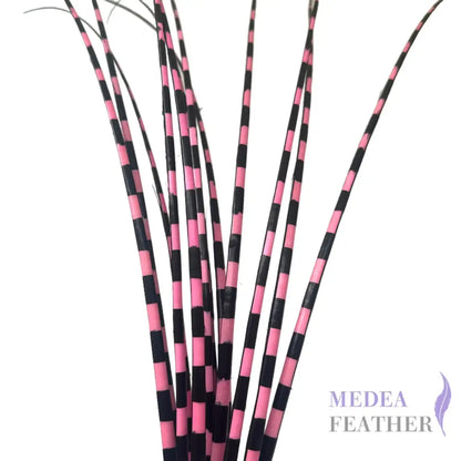 Two Tone Ostrich Feather Quill SFOSTRICH02 - #51 pink +black base