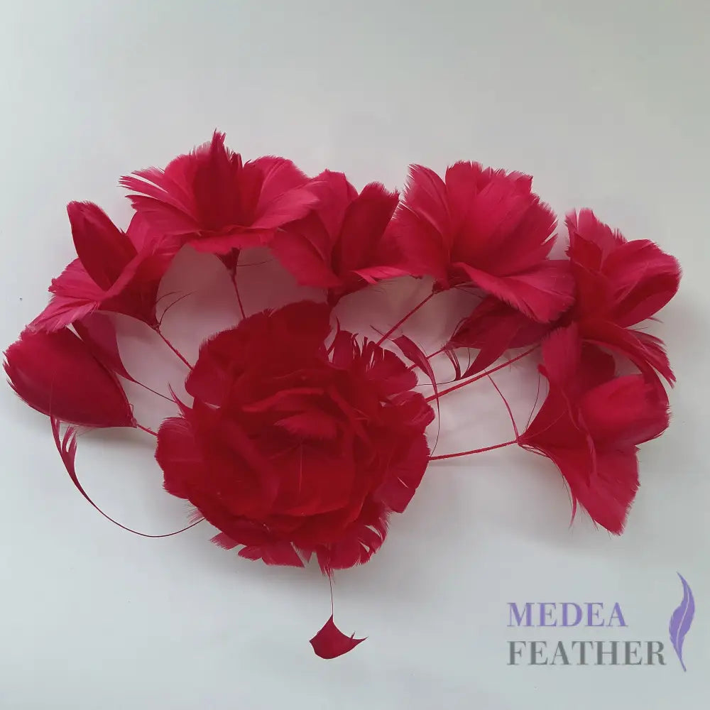 ’Valentines Roses’/ Classic Goose Feather Flower Mount DS25050L - #21raspberry