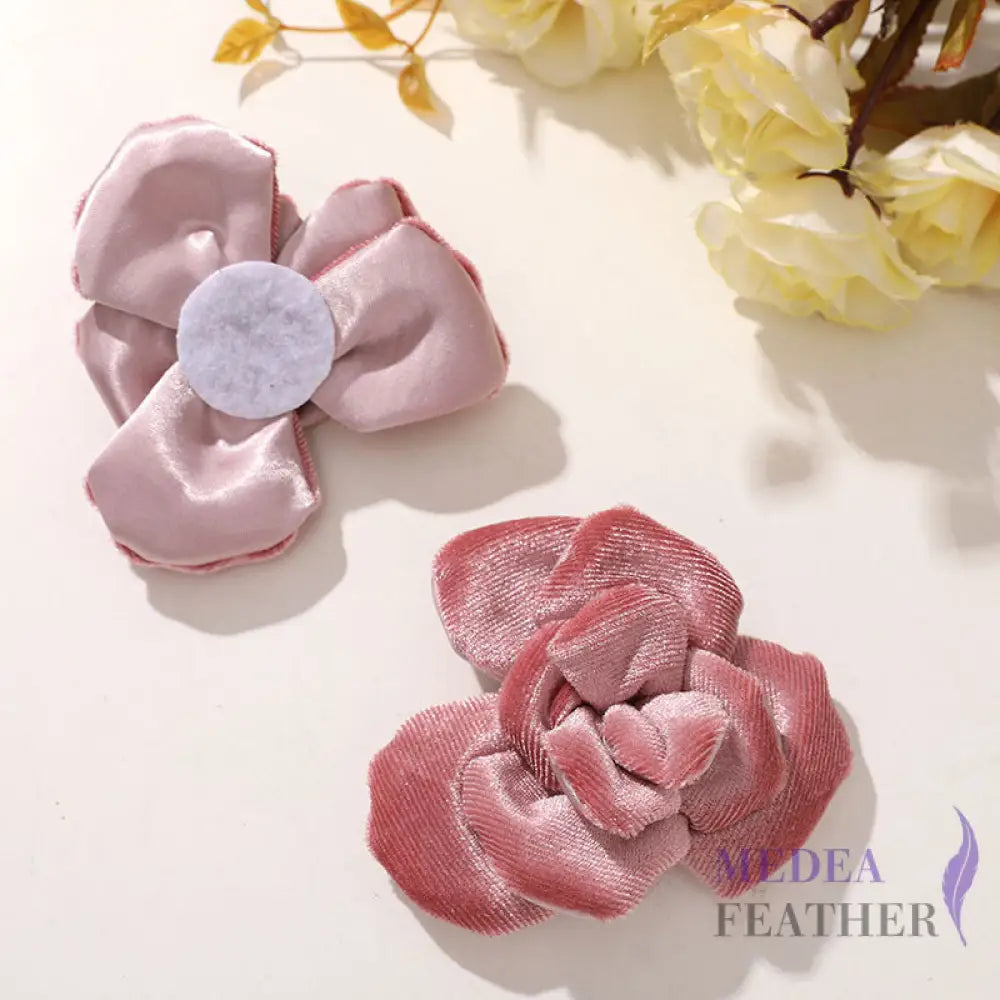 Velvet Camellia Flower - pink
