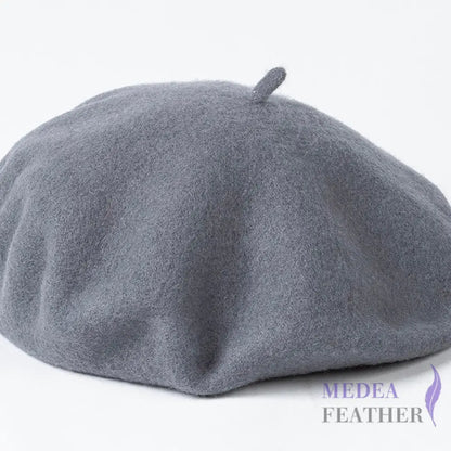 Wool Beret Hat M: 56-58cm / Haze Gray