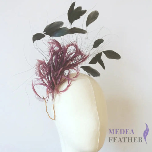 Wrap Goose Biot Feather and Coque Feather Mount Custom - Please add text below